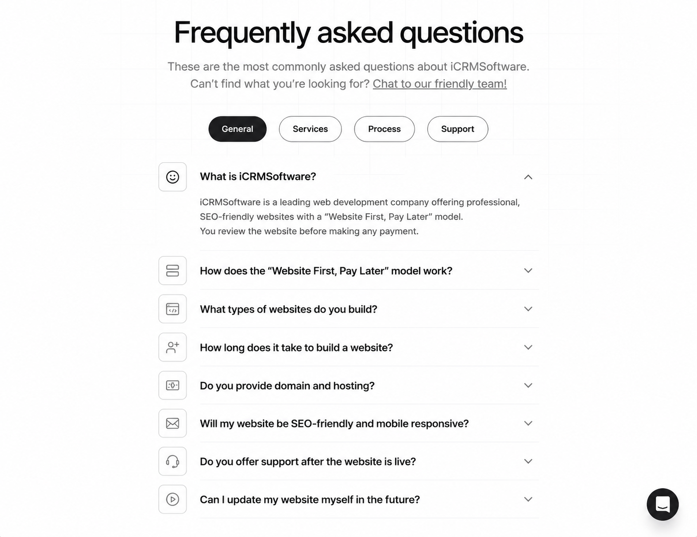 Bold FAQ Block
