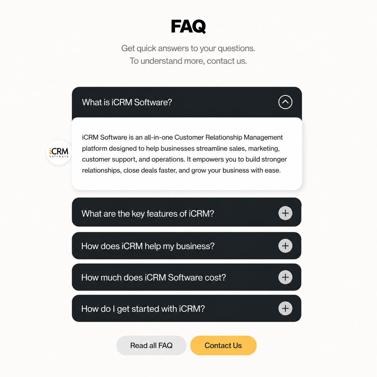 Premium FAQ Widget