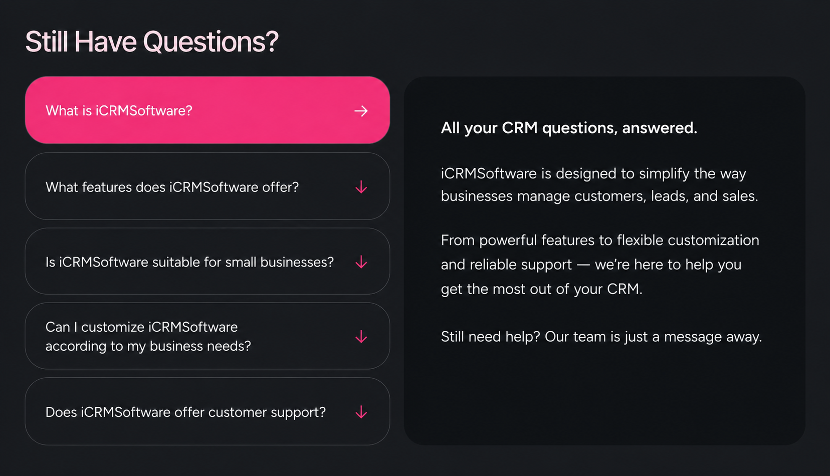 Professional FAQ Widget