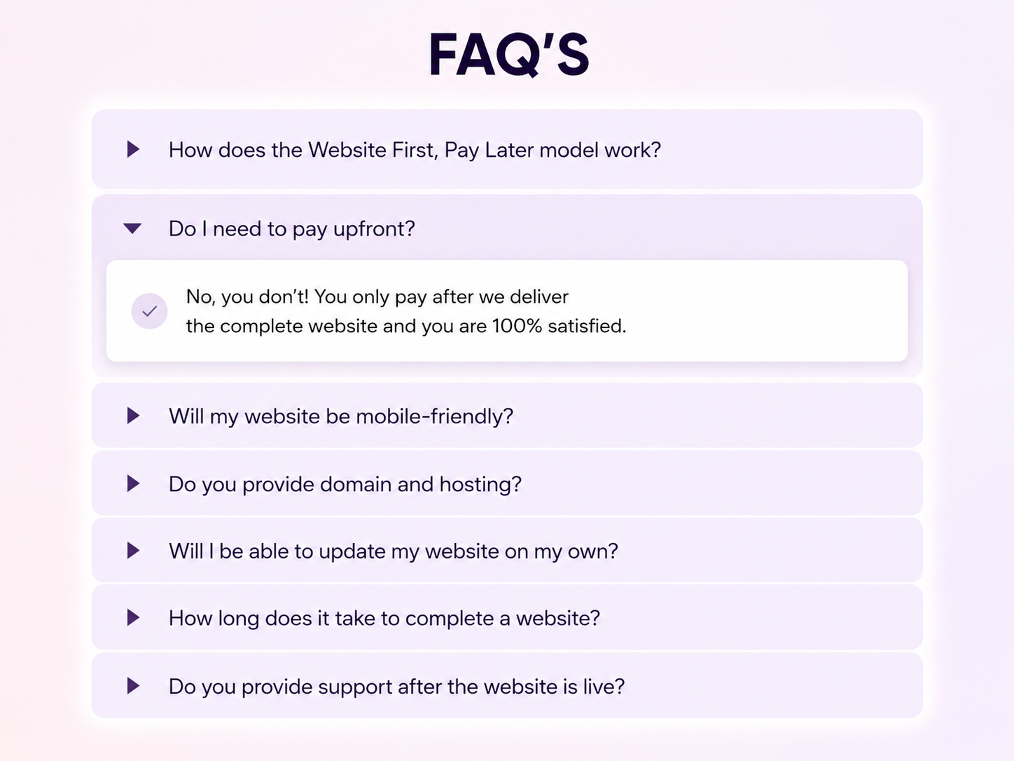 Futuristic FAQ Structure