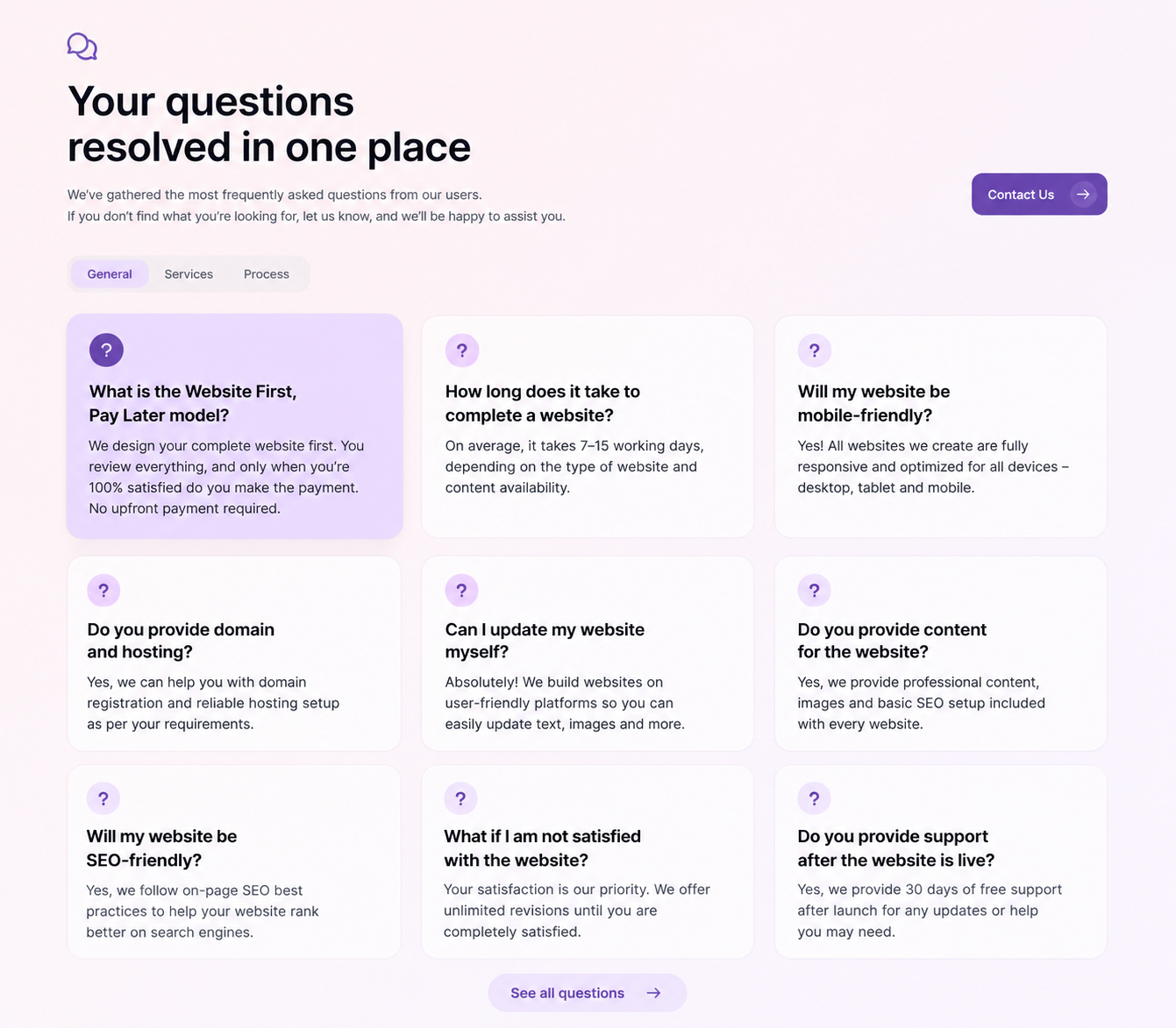 Interactive FAQ Wrapper