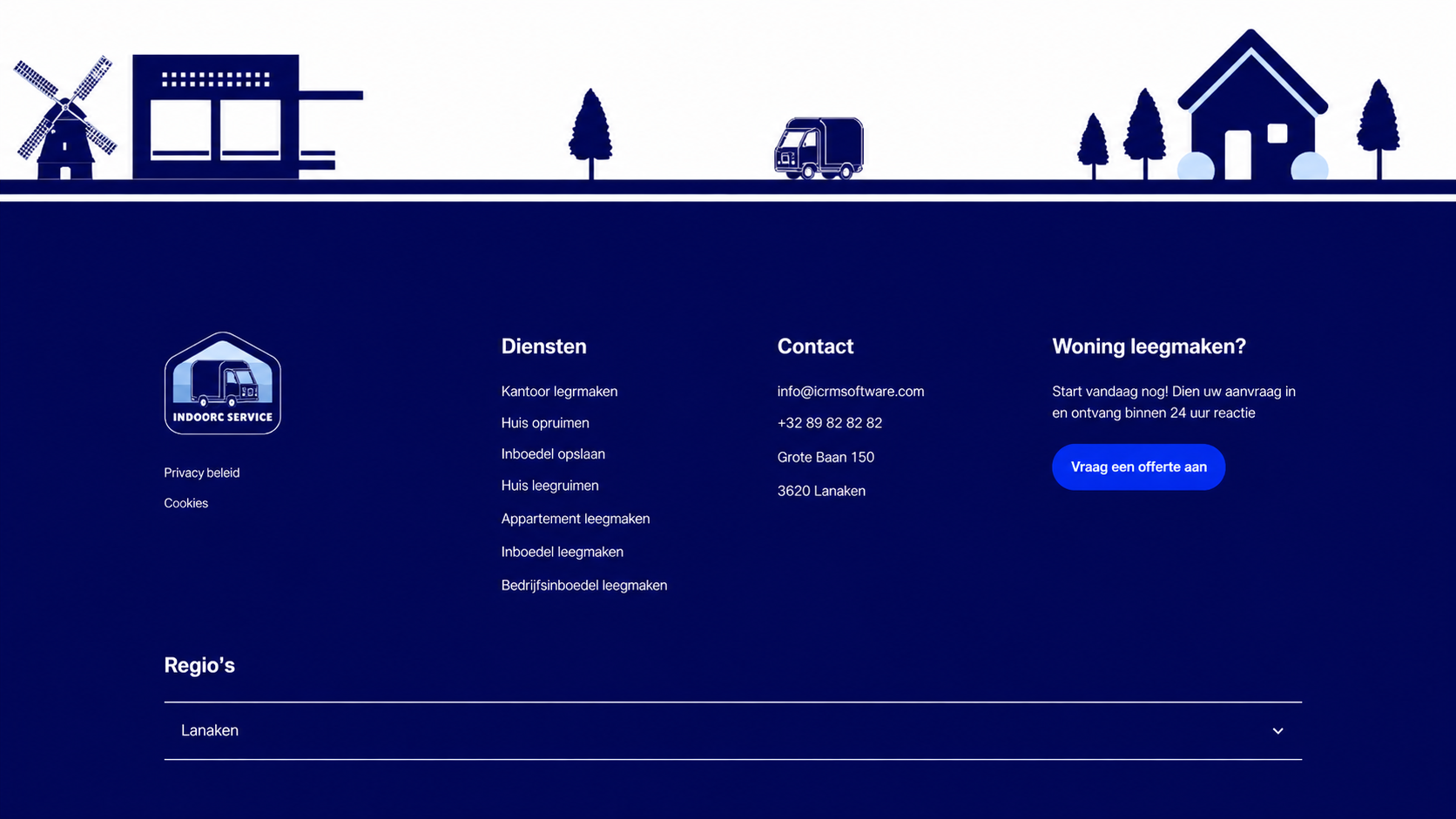 Clean Footer Widget