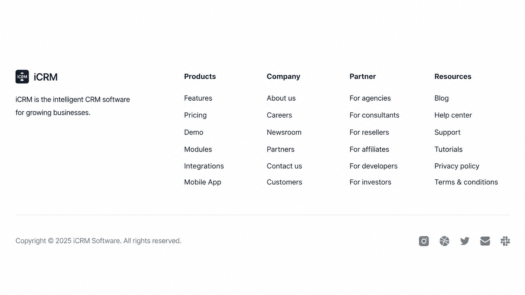 Vibrant Footer Block