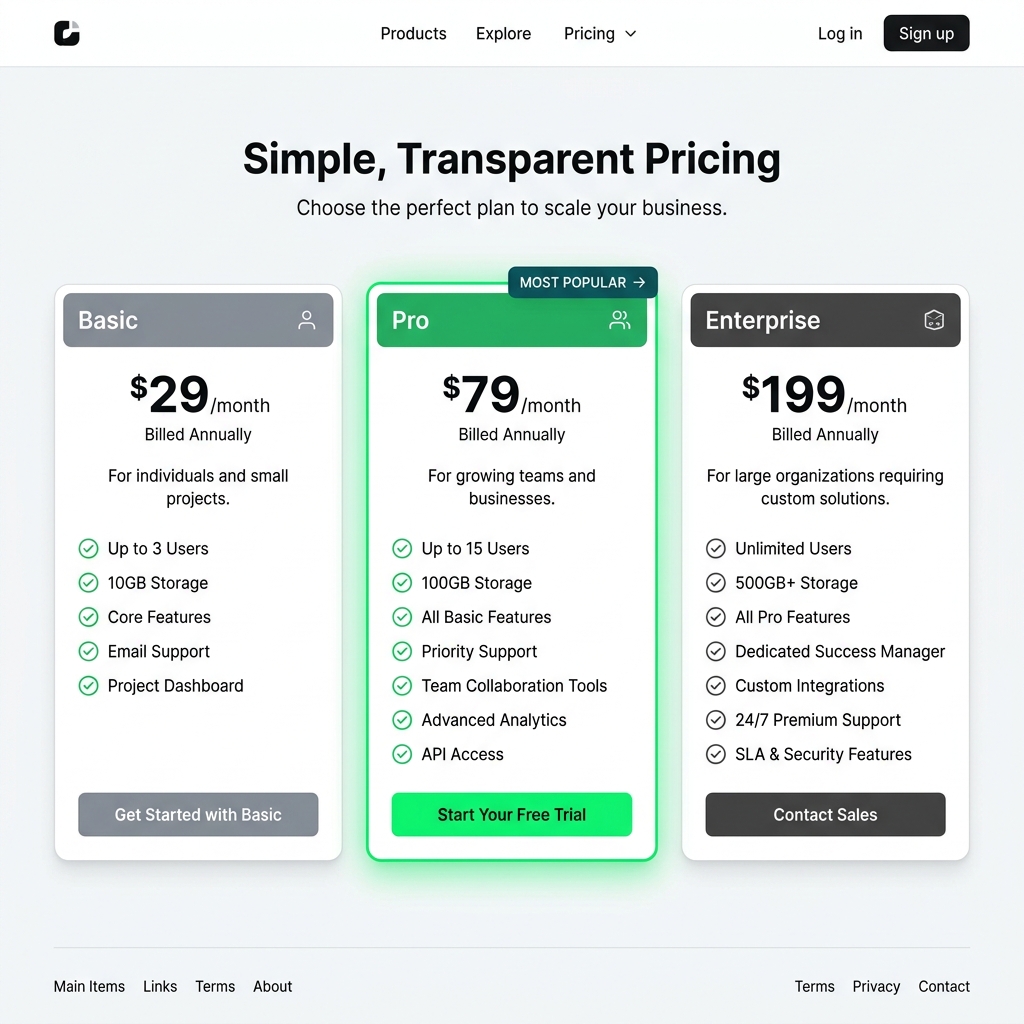 Light Pricing Frame