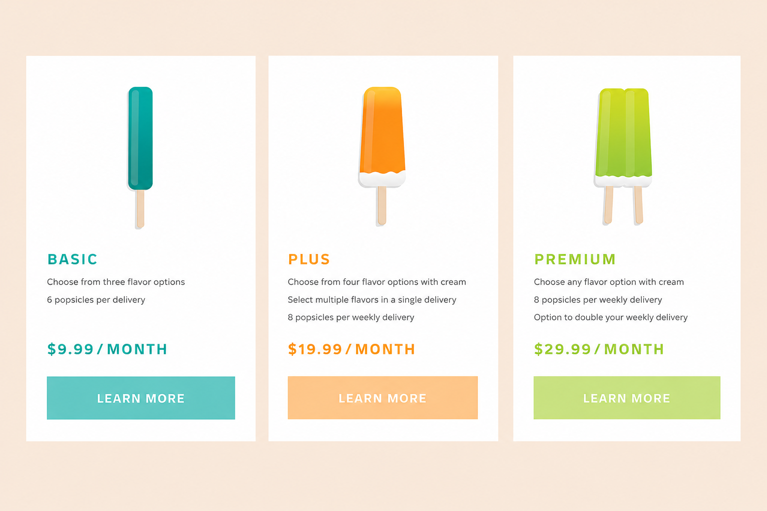 Elegant Pricing Section