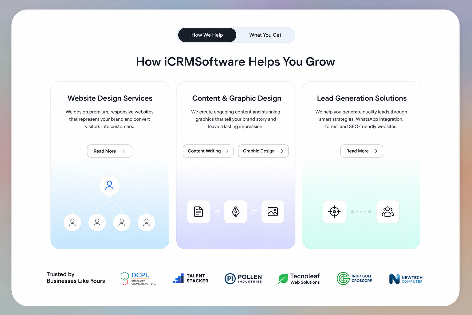 Clean Services Grid Widget