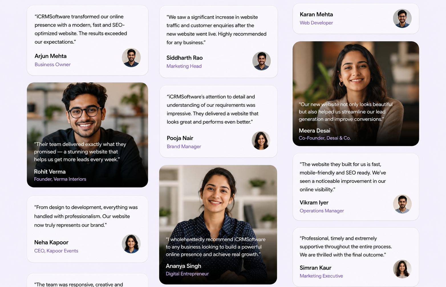 Sleek Testimonials Widget