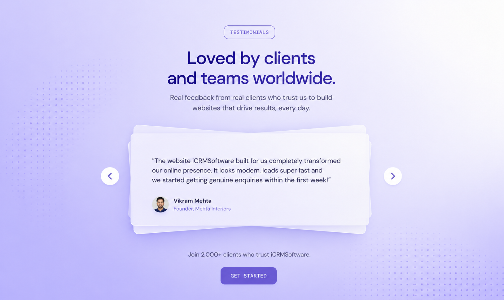 Subtle Testimonials Canvas