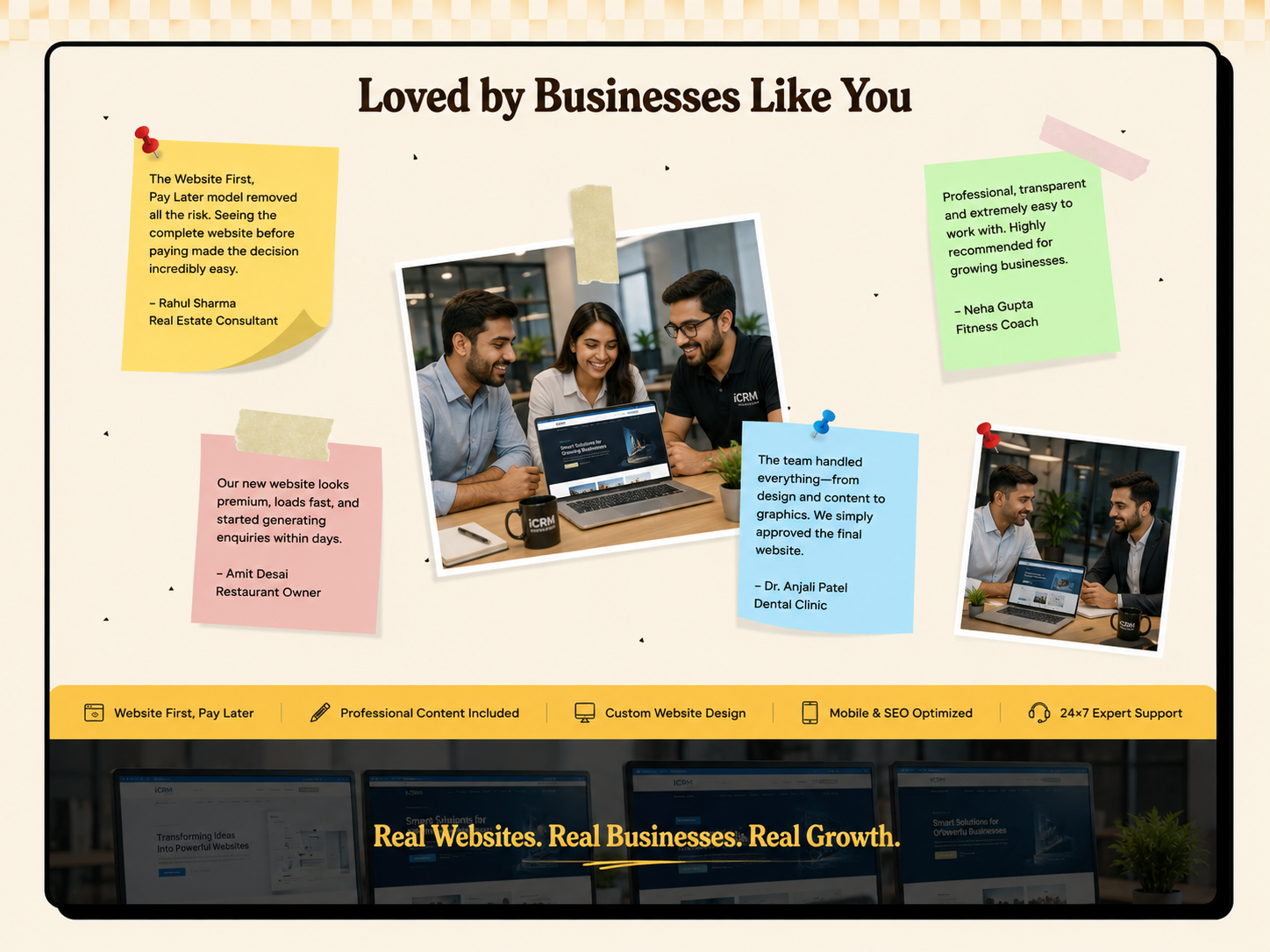 Playful Testimonials Canvas